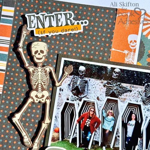 Spooky Halloween Scrapbook Layout by Ali Skifton for Scrapbook Adhesives by 3L